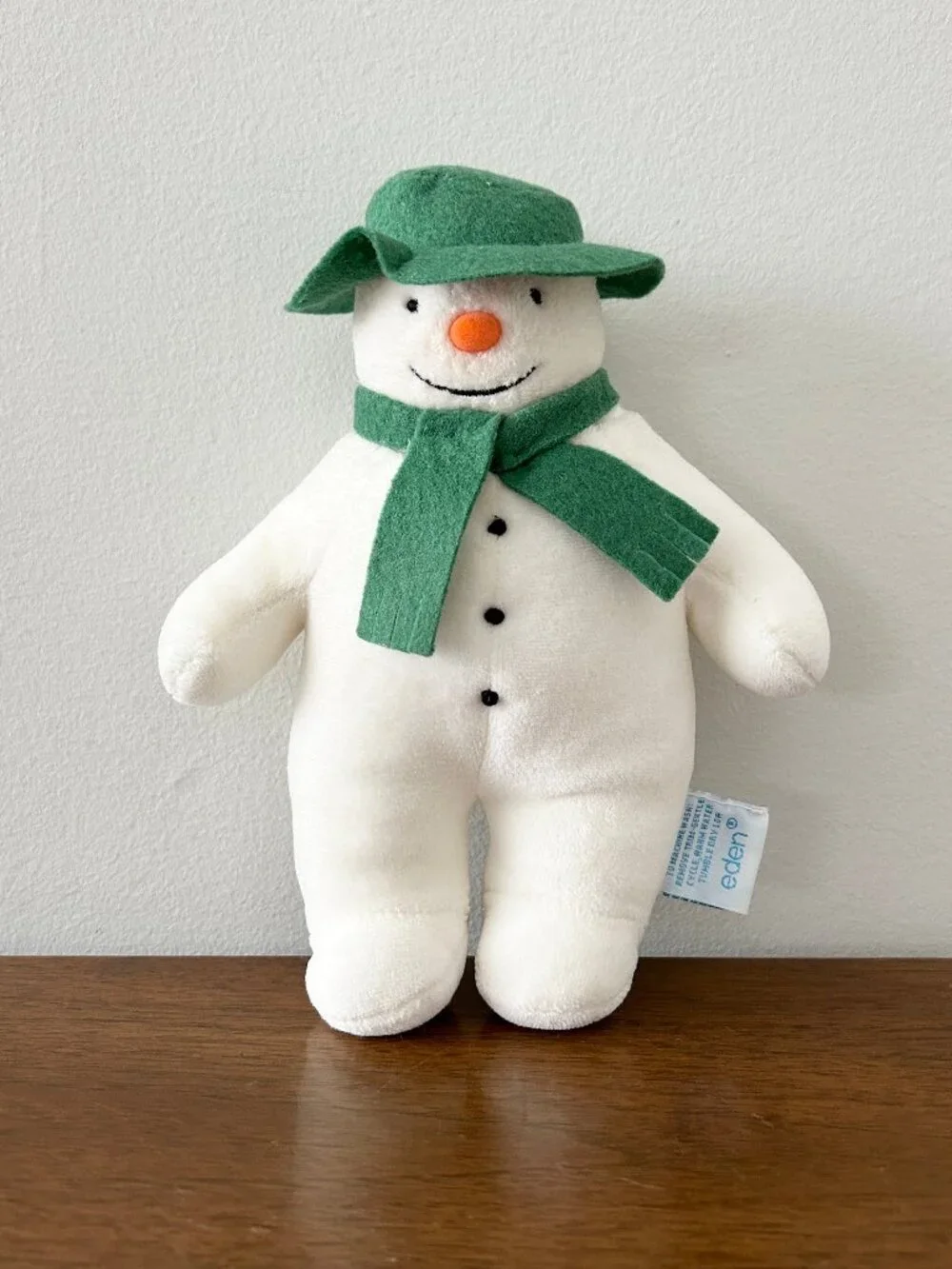 Vintage Eden THE SNOWMAN Plush Raymond Briggs 9” Stuffed Animal Toy Christmas